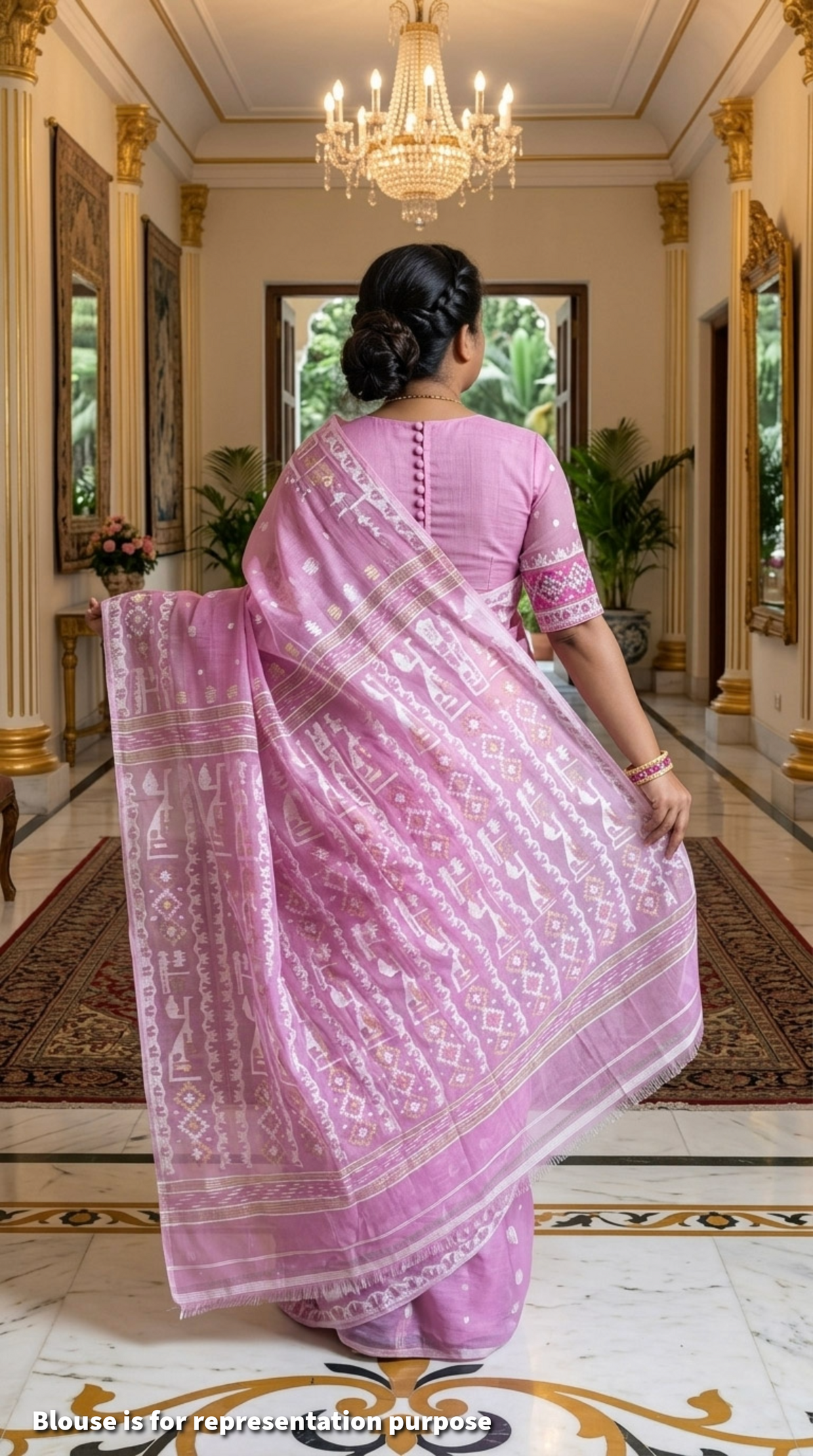 Handloom Jamdani | Baby Pink